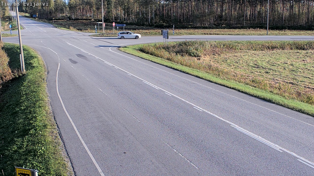 Weather Camera Image Road 68 Evijärvi, Evijärvi, Etelä-Pohjanmaa