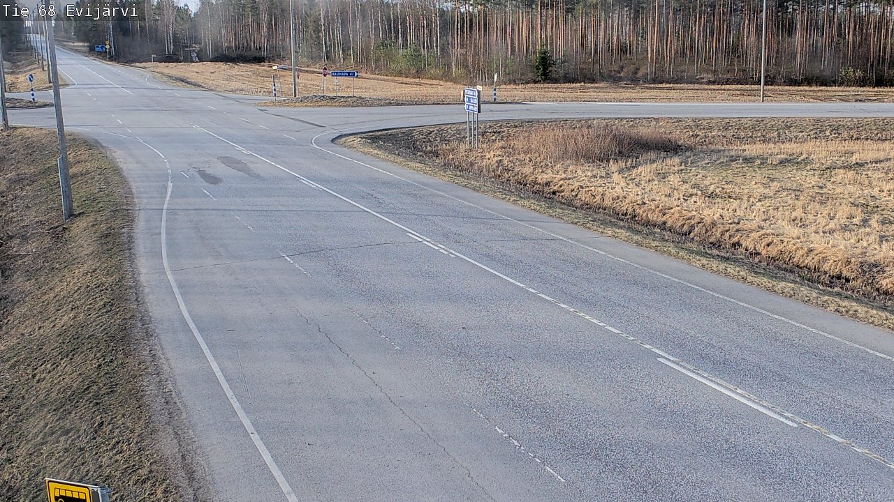 Weather Camera Image Road 68 Evijärvi, Evijärvi, Etelä-Pohjanmaa