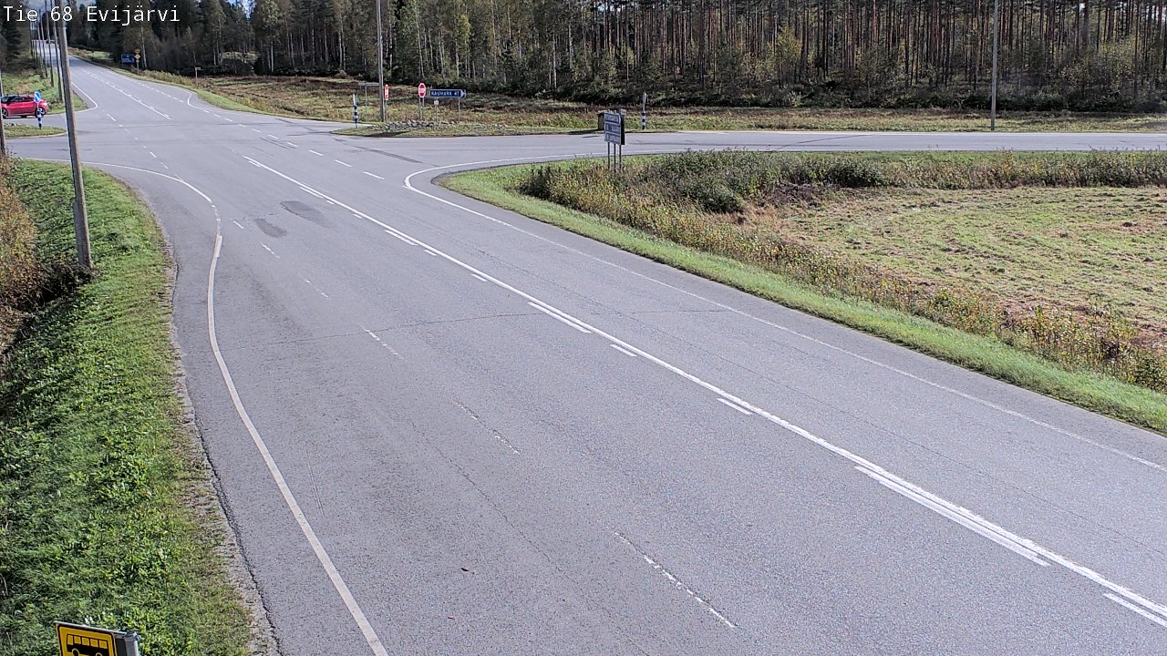 Weather Camera Image Road 68 Evijärvi, Evijärvi, Etelä-Pohjanmaa