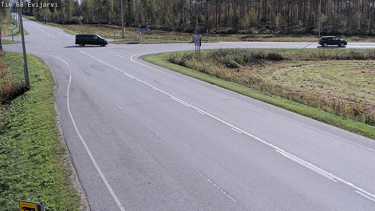 Weather Camera Image Road 68 Evijärvi, Evijärvi, Etelä-Pohjanmaa