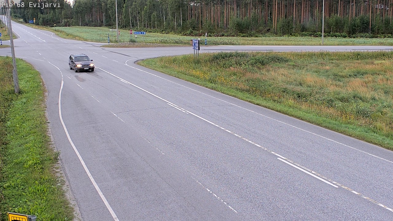 Weather Camera Image Väg 68 Evijärvi, Evijärvi, Etelä-Pohjanmaa