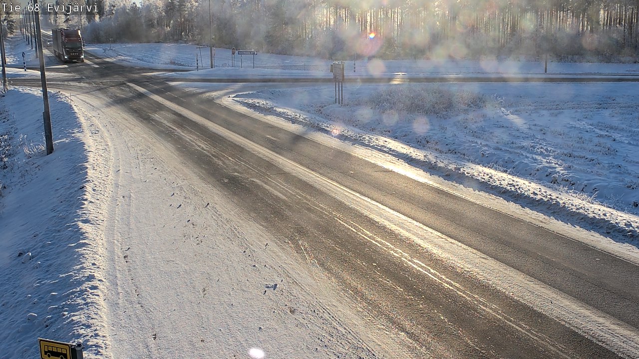 Weather Camera Image Road 68 Evijärvi, Evijärvi, Etelä-Pohjanmaa