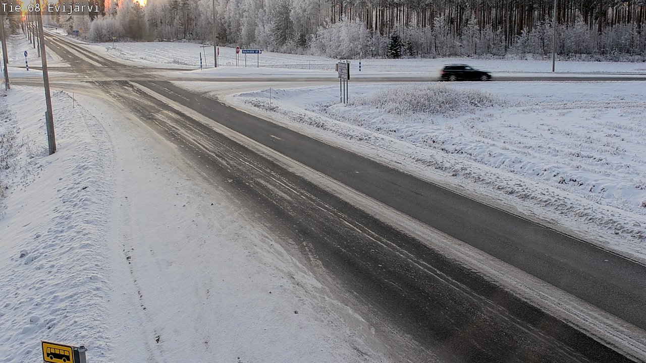 Weather Camera Image Road 68 Evijärvi, Evijärvi, Etelä-Pohjanmaa