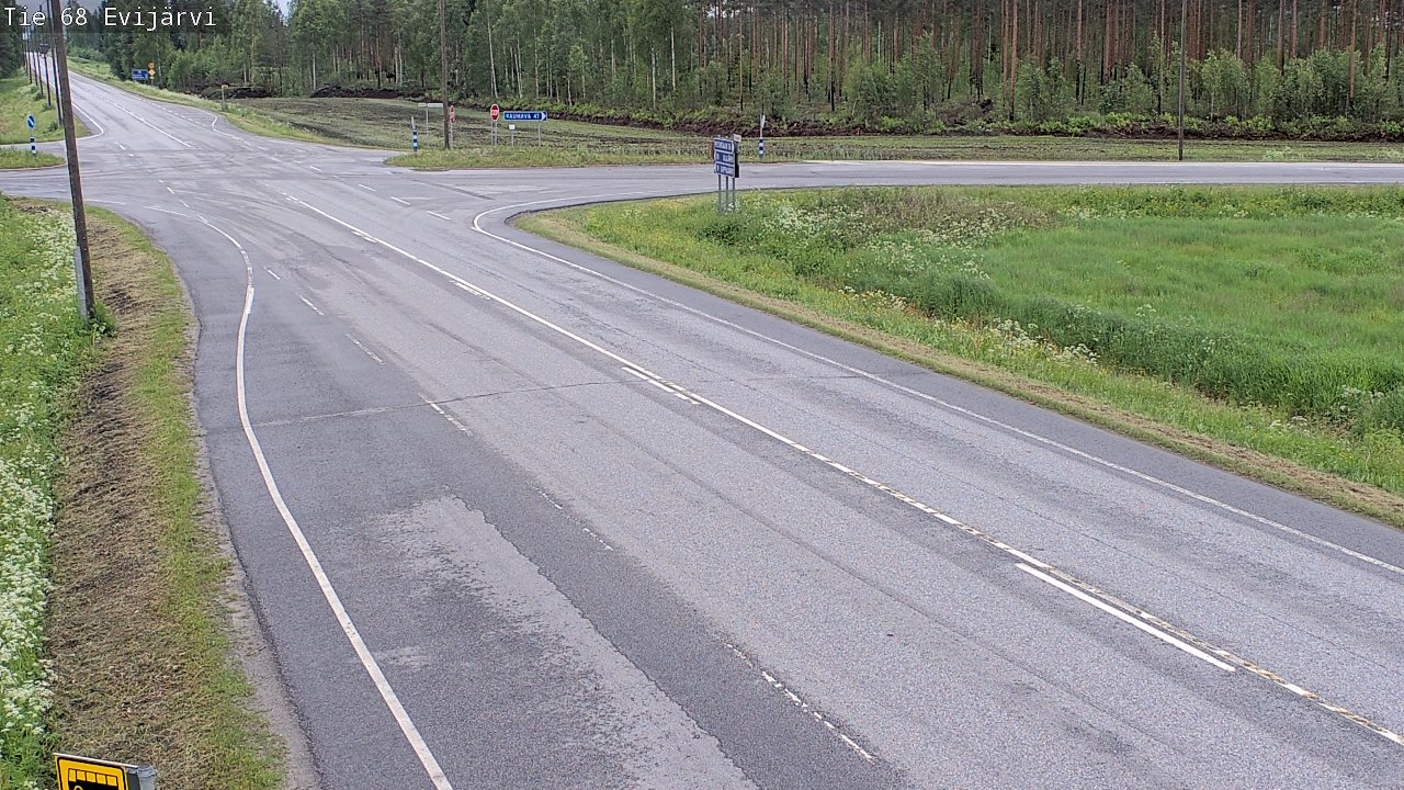 Weather Camera Image Väg 68 Evijärvi, Evijärvi, Etelä-Pohjanmaa