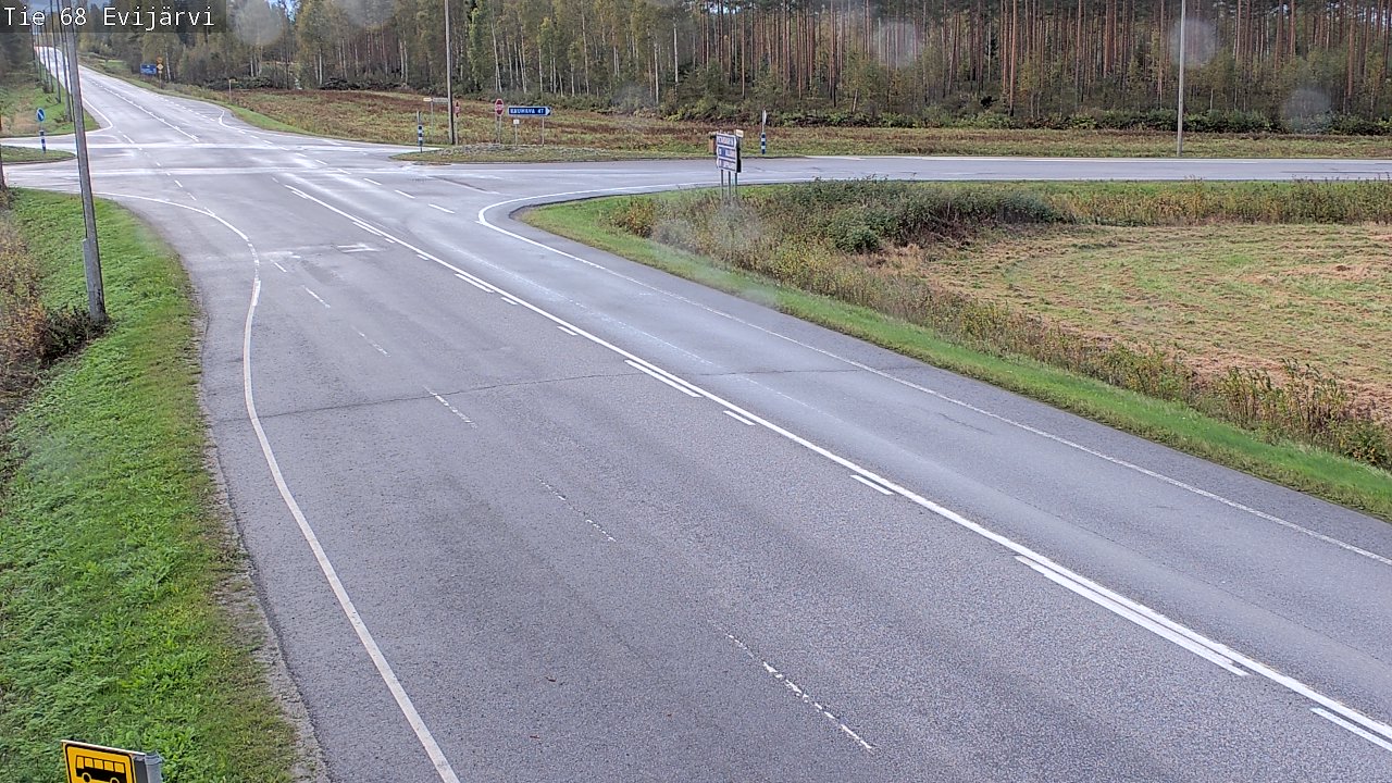 Weather Camera Image Väg 68 Evijärvi, Evijärvi, Etelä-Pohjanmaa