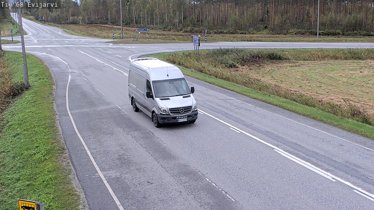 Weather Camera Image Road 68 Evijärvi, Evijärvi, Etelä-Pohjanmaa