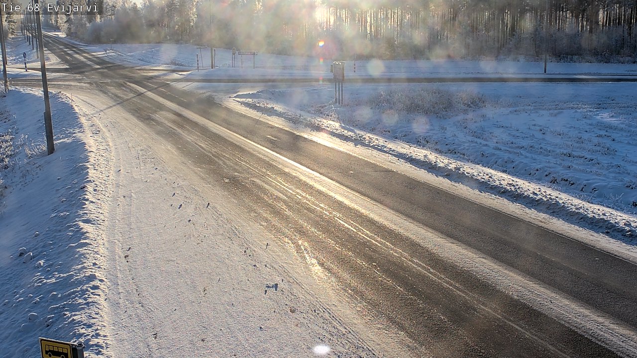 Weather Camera Image Väg 68 Evijärvi, Evijärvi, Etelä-Pohjanmaa
