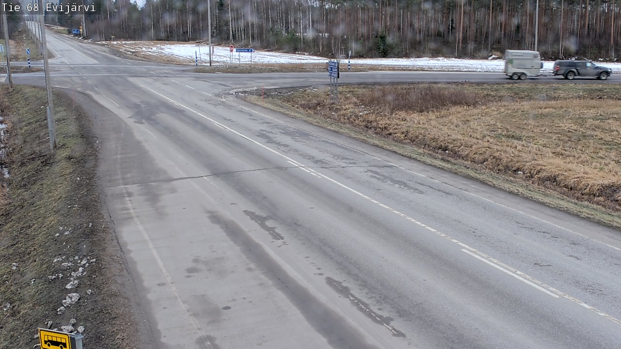 Weather Camera Image Väg 68 Evijärvi, Evijärvi, Etelä-Pohjanmaa
