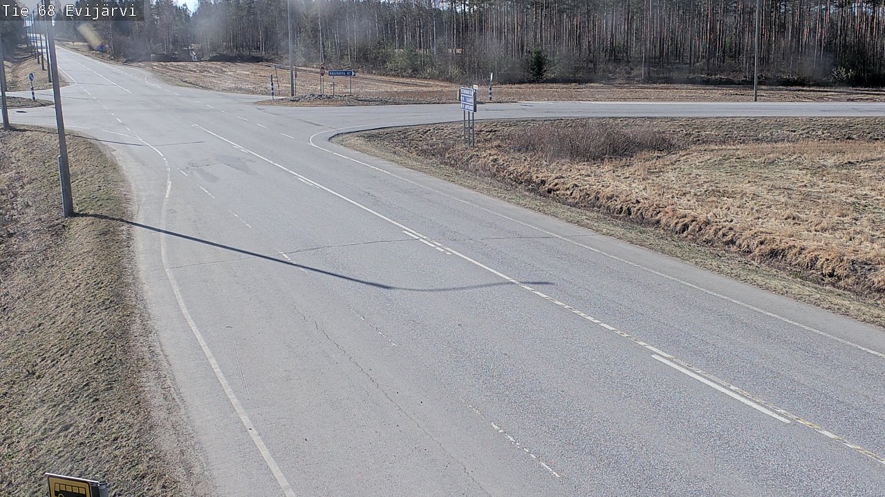 Weather Camera Image Road 68 Evijärvi, Evijärvi, Etelä-Pohjanmaa