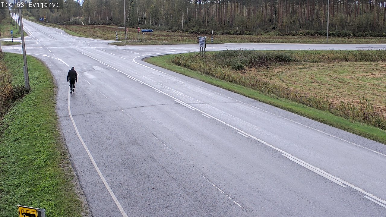 Weather Camera Image Road 68 Evijärvi, Evijärvi, Etelä-Pohjanmaa