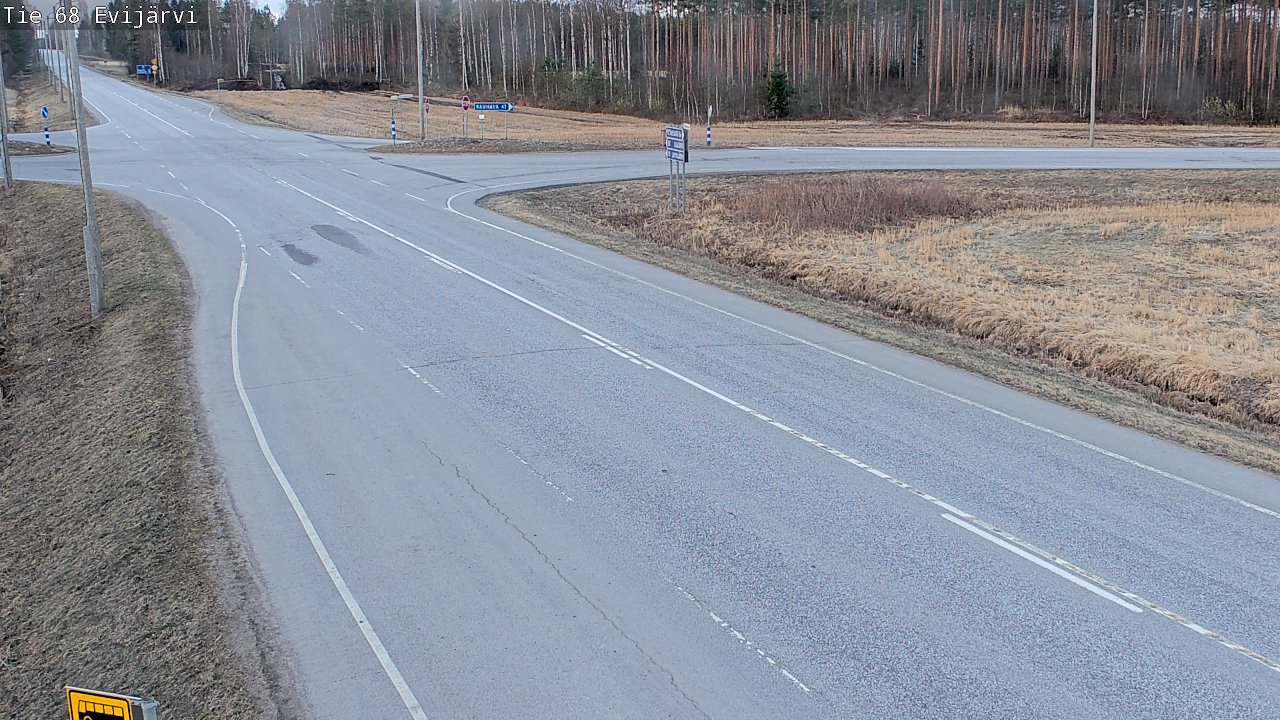Weather Camera Image Road 68 Evijärvi, Evijärvi, Etelä-Pohjanmaa