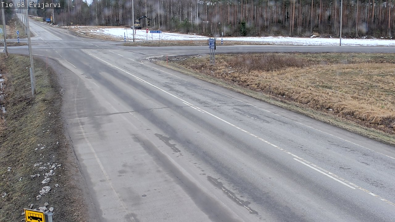 Weather Camera Image Väg 68 Evijärvi, Evijärvi, Etelä-Pohjanmaa