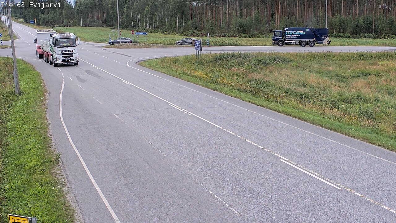 Weather Camera Image Road 68 Evijärvi, Evijärvi, Etelä-Pohjanmaa