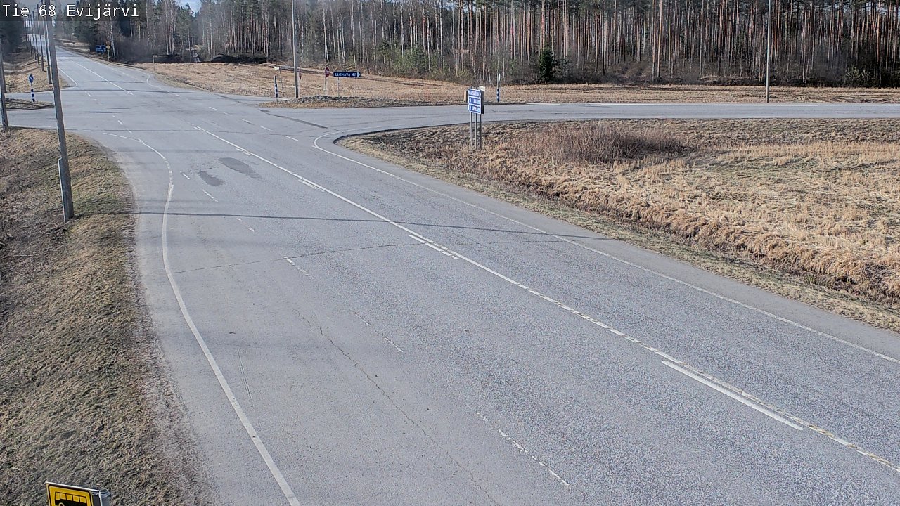 Weather Camera Image Road 68 Evijärvi, Evijärvi, Etelä-Pohjanmaa