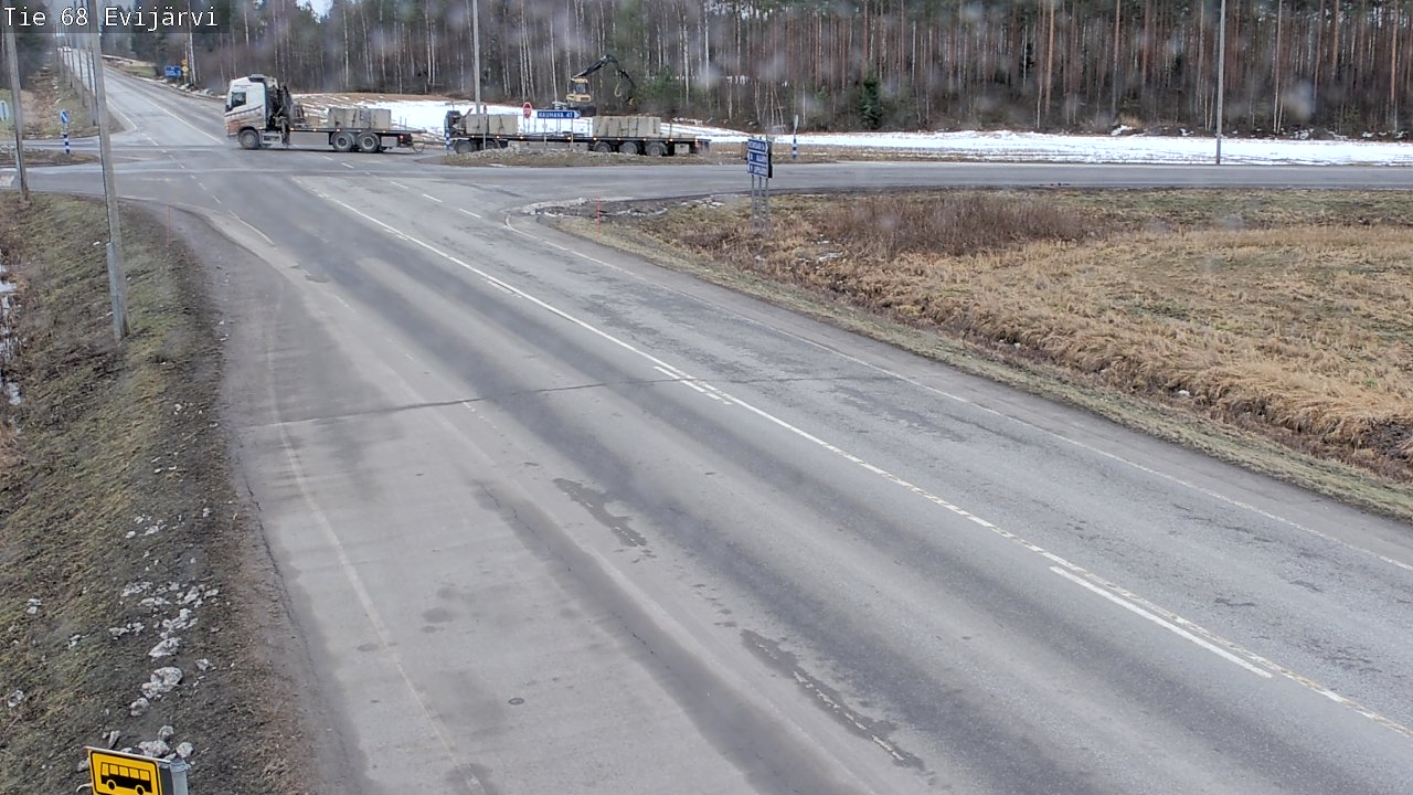 Weather Camera Image Väg 68 Evijärvi, Evijärvi, Etelä-Pohjanmaa