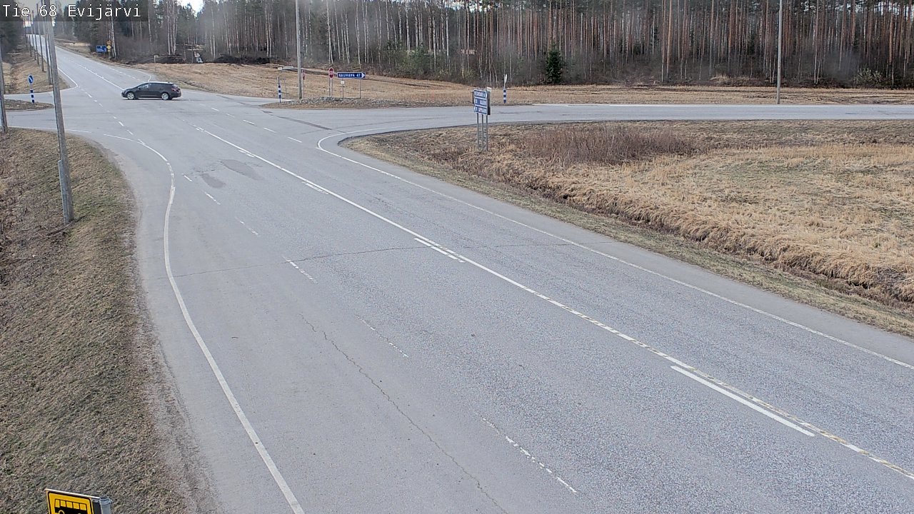 Weather Camera Image Road 68 Evijärvi, Evijärvi, Etelä-Pohjanmaa