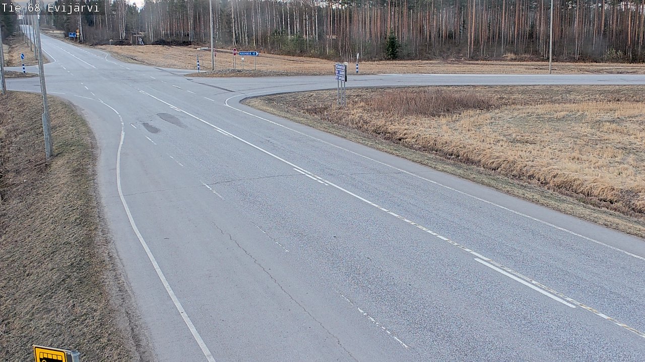 Weather Camera Image Road 68 Evijärvi, Evijärvi, Etelä-Pohjanmaa