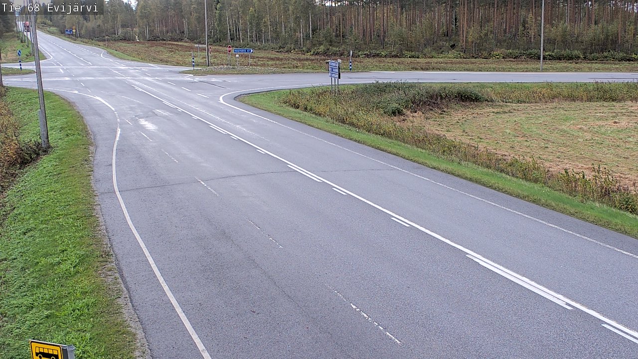 Weather Camera Image Road 68 Evijärvi, Evijärvi, Etelä-Pohjanmaa