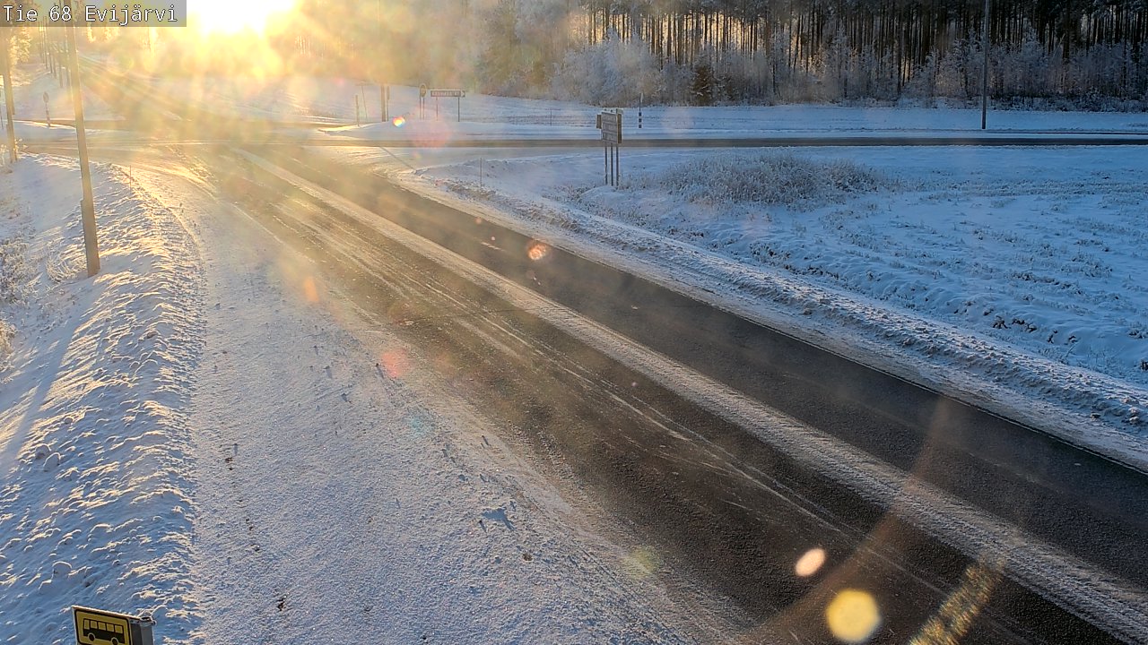 Weather Camera Image Väg 68 Evijärvi, Evijärvi, Etelä-Pohjanmaa