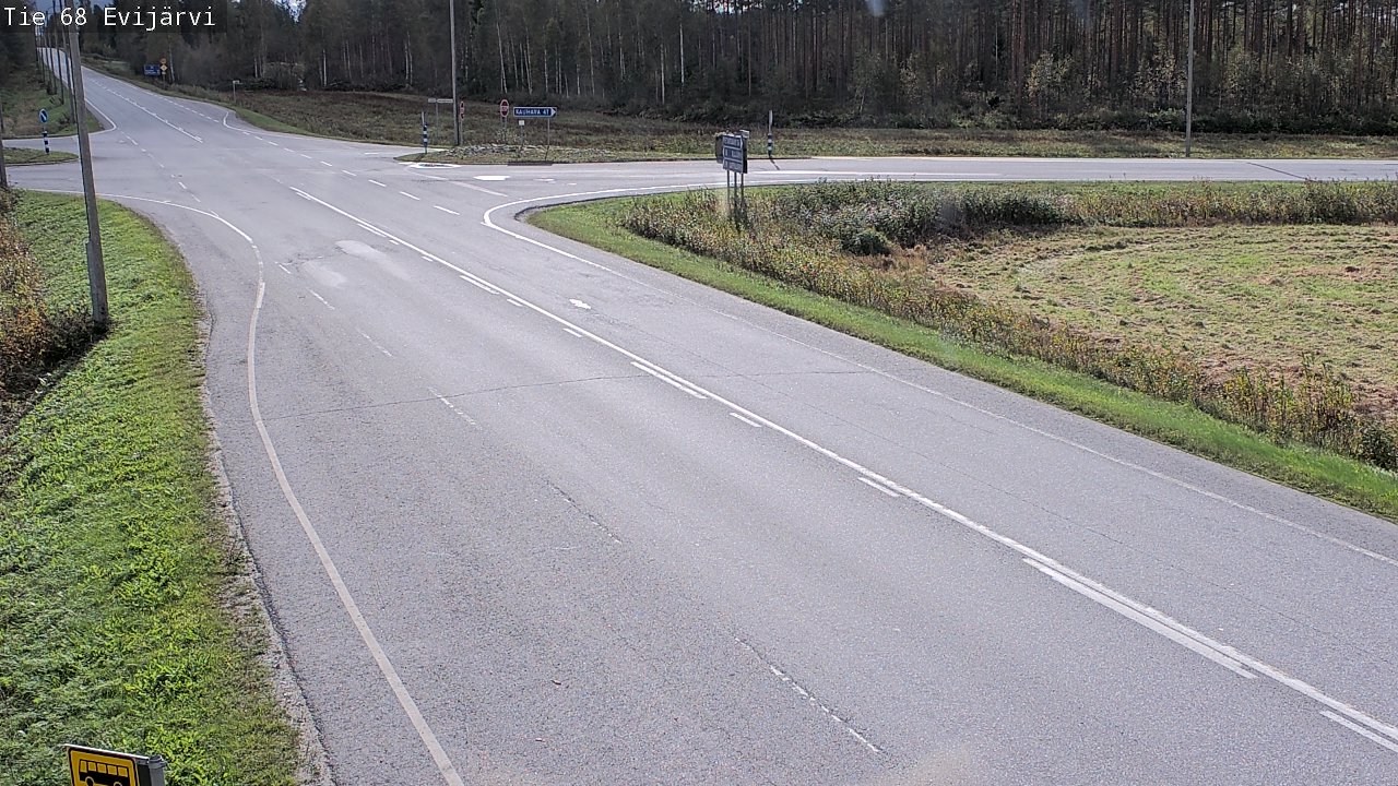 Weather Camera Image Road 68 Evijärvi, Evijärvi, Etelä-Pohjanmaa