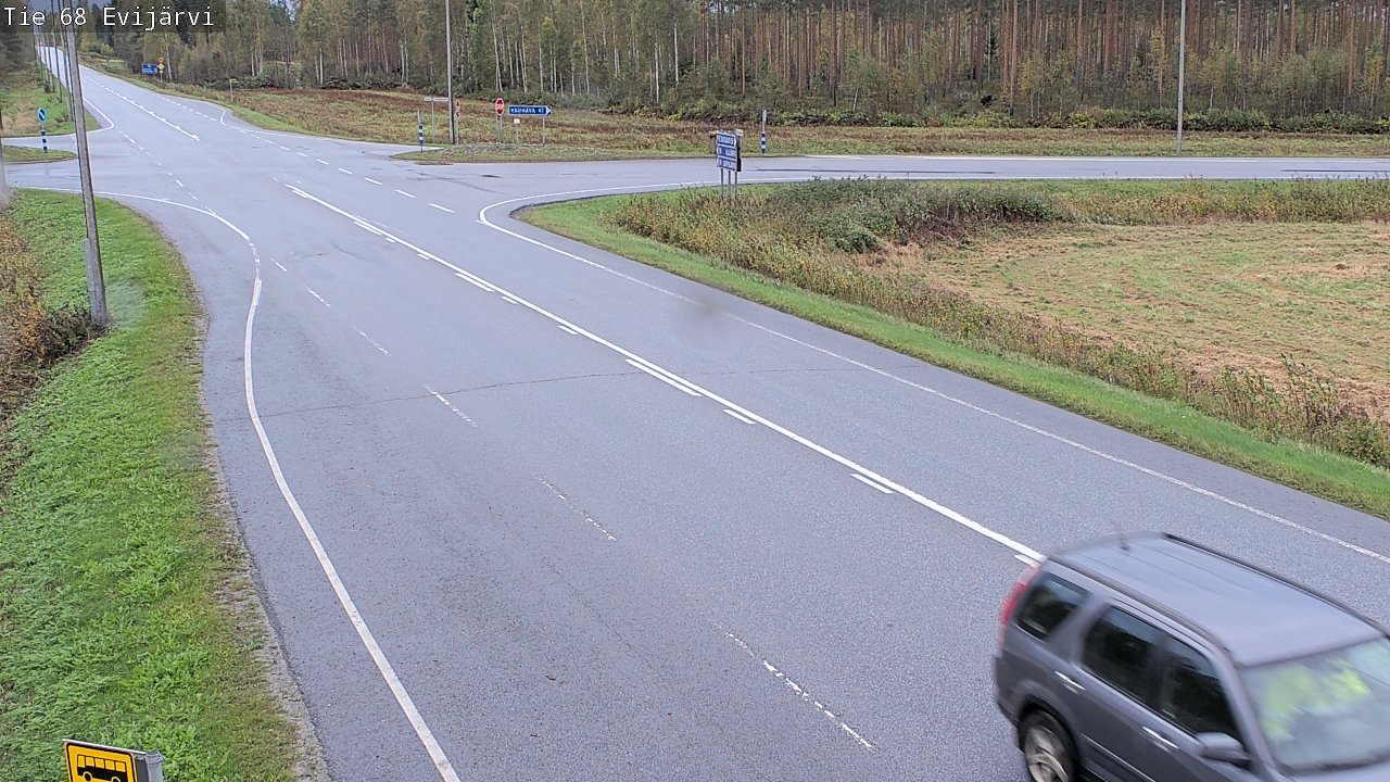 Weather Camera Image Road 68 Evijärvi, Evijärvi, Etelä-Pohjanmaa