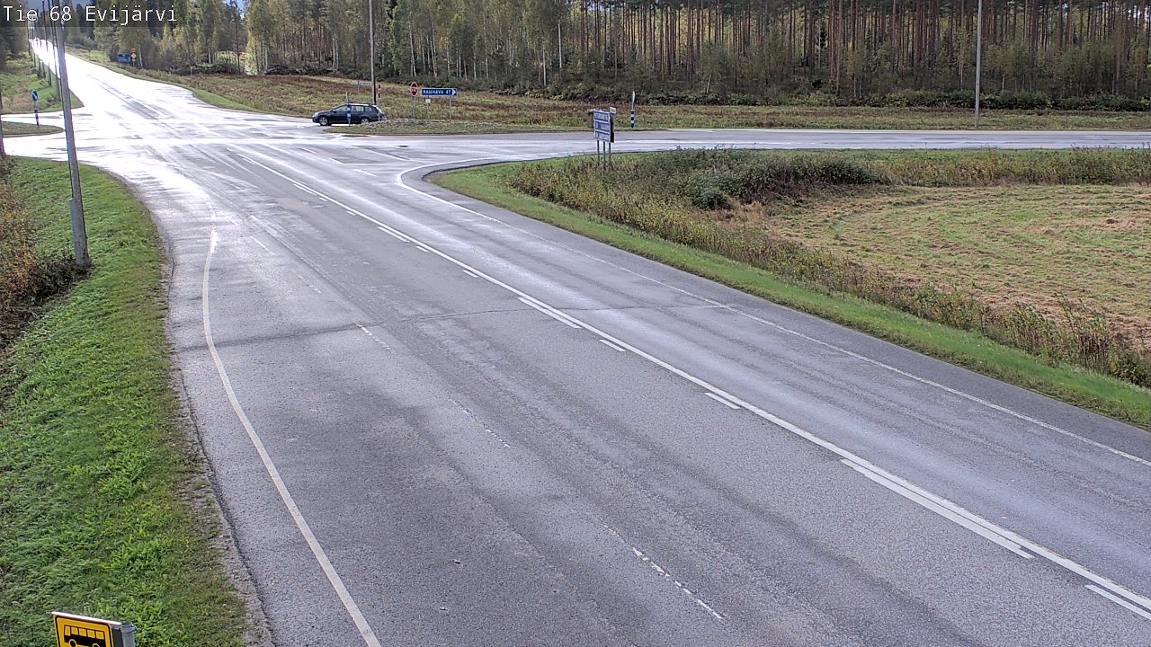 Weather Camera Image Road 68 Evijärvi, Evijärvi, Etelä-Pohjanmaa