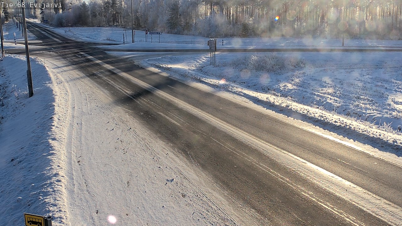 Weather Camera Image Road 68 Evijärvi, Evijärvi, Etelä-Pohjanmaa