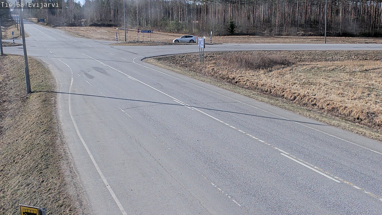 Weather Camera Image Road 68 Evijärvi, Evijärvi, Etelä-Pohjanmaa