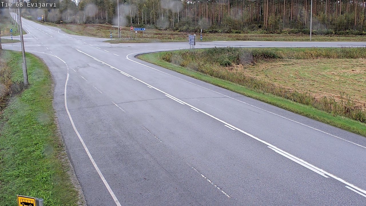 Weather Camera Image Väg 68 Evijärvi, Evijärvi, Etelä-Pohjanmaa
