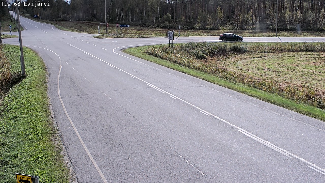 Weather Camera Image Road 68 Evijärvi, Evijärvi, Etelä-Pohjanmaa