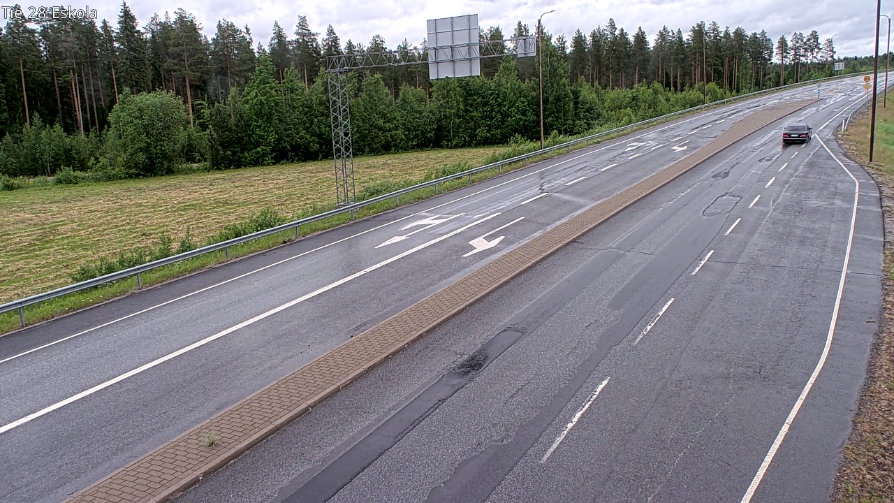 Weather Camera Image Väg 28 Eskola, Kannus, Keski-Pohjanmaa