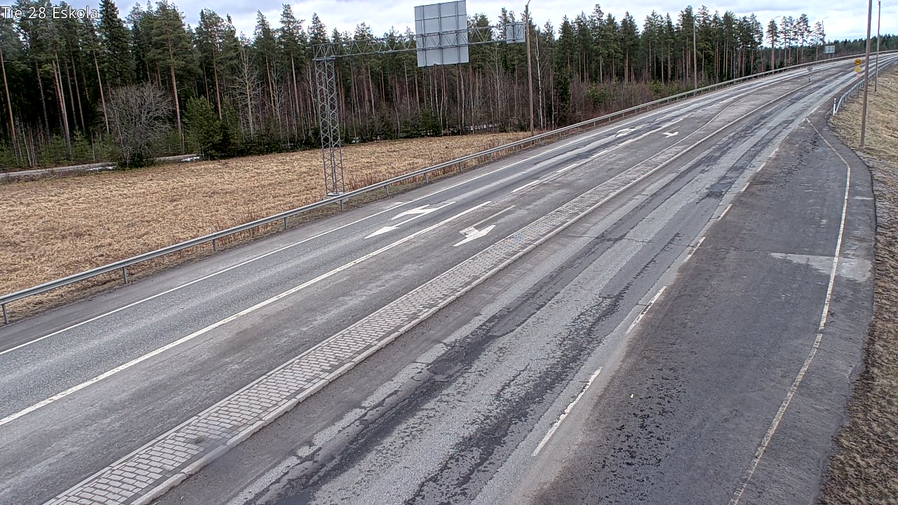 Weather Camera Image Väg 28 Eskola, Kannus, Keski-Pohjanmaa