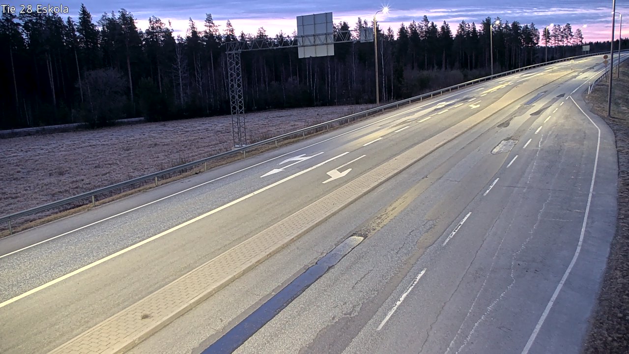Weather Camera Image Road 28 Eskola, Kannus, Keski-Pohjanmaa