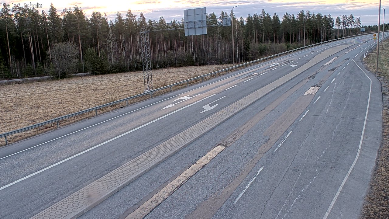 Weather Camera Image Road 28 Eskola, Kannus, Keski-Pohjanmaa