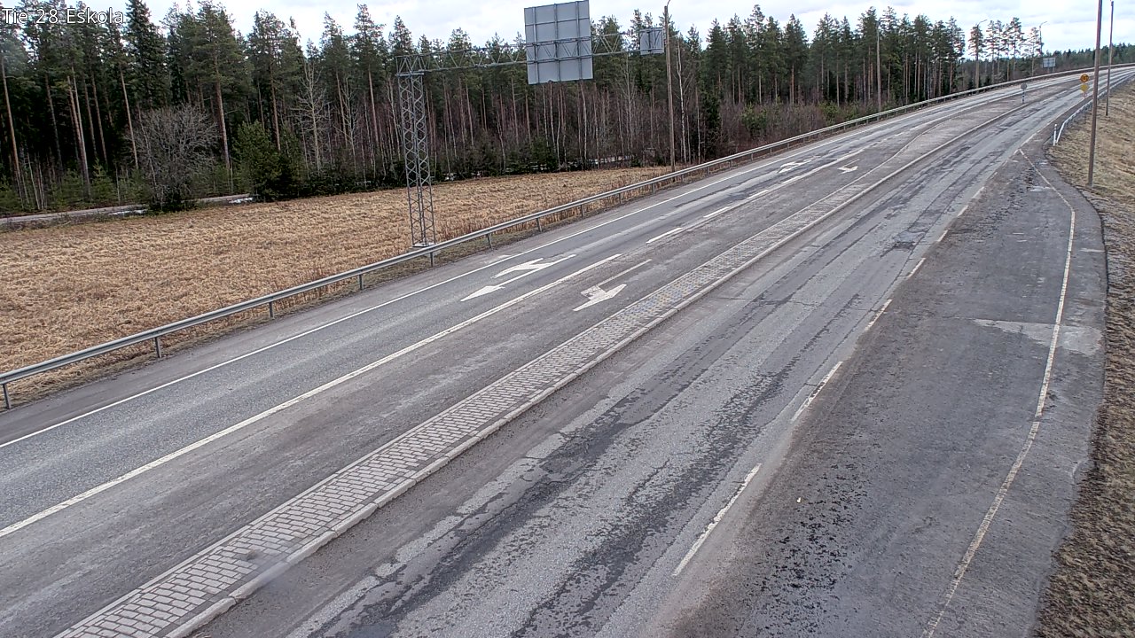 Weather Camera Image Väg 28 Eskola, Kannus, Keski-Pohjanmaa