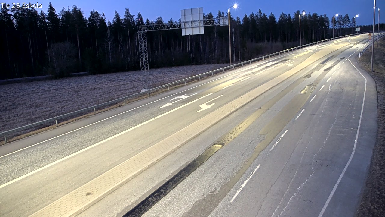 Weather Camera Image Väg 28 Eskola, Kannus, Keski-Pohjanmaa