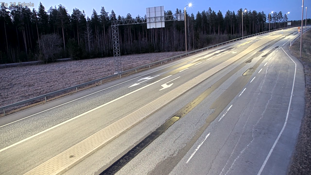 Weather Camera Image Väg 28 Eskola, Kannus, Keski-Pohjanmaa