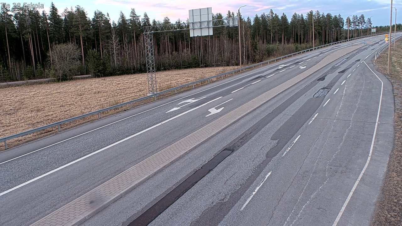 Weather Camera Image Väg 28 Eskola, Kannus, Keski-Pohjanmaa