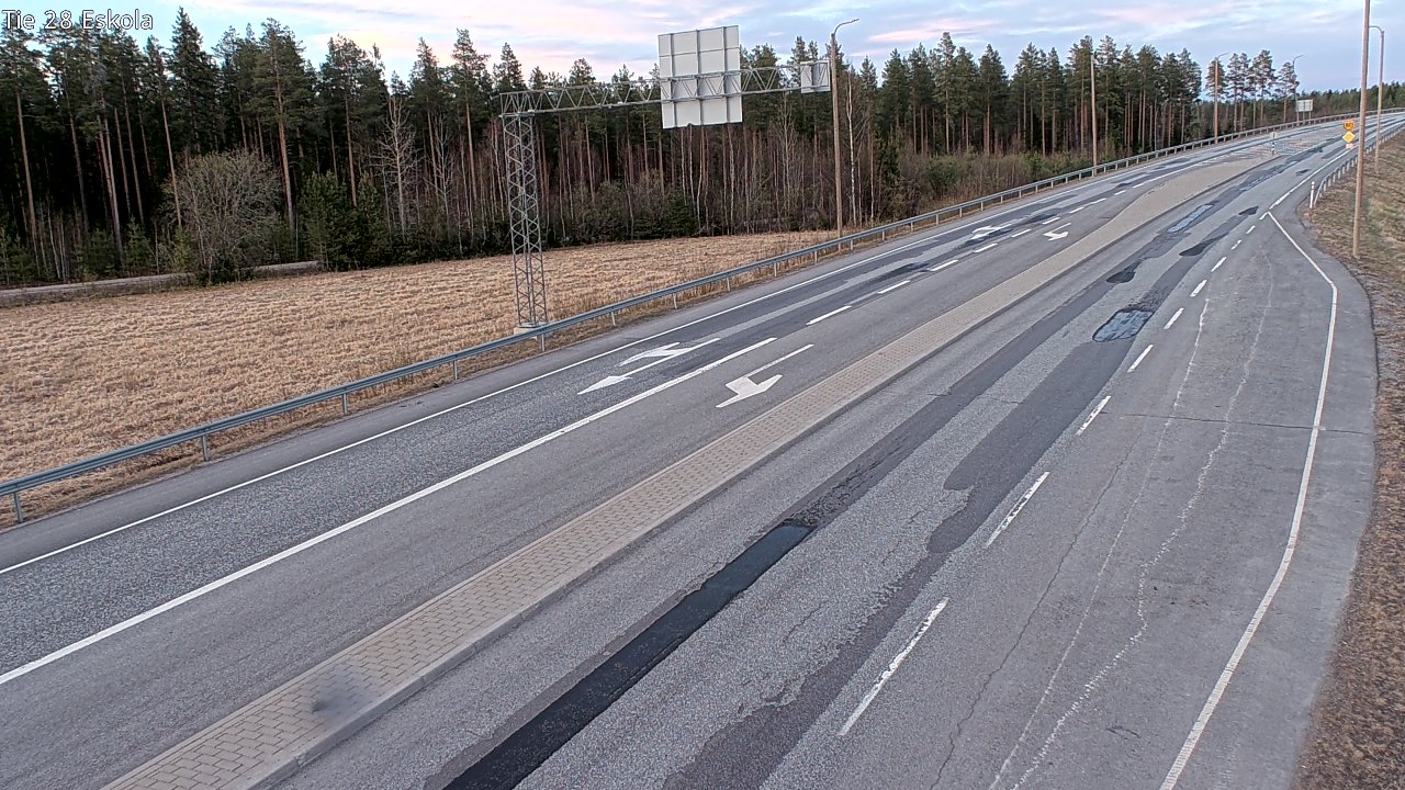 Weather Camera Image Väg 28 Eskola, Kannus, Keski-Pohjanmaa
