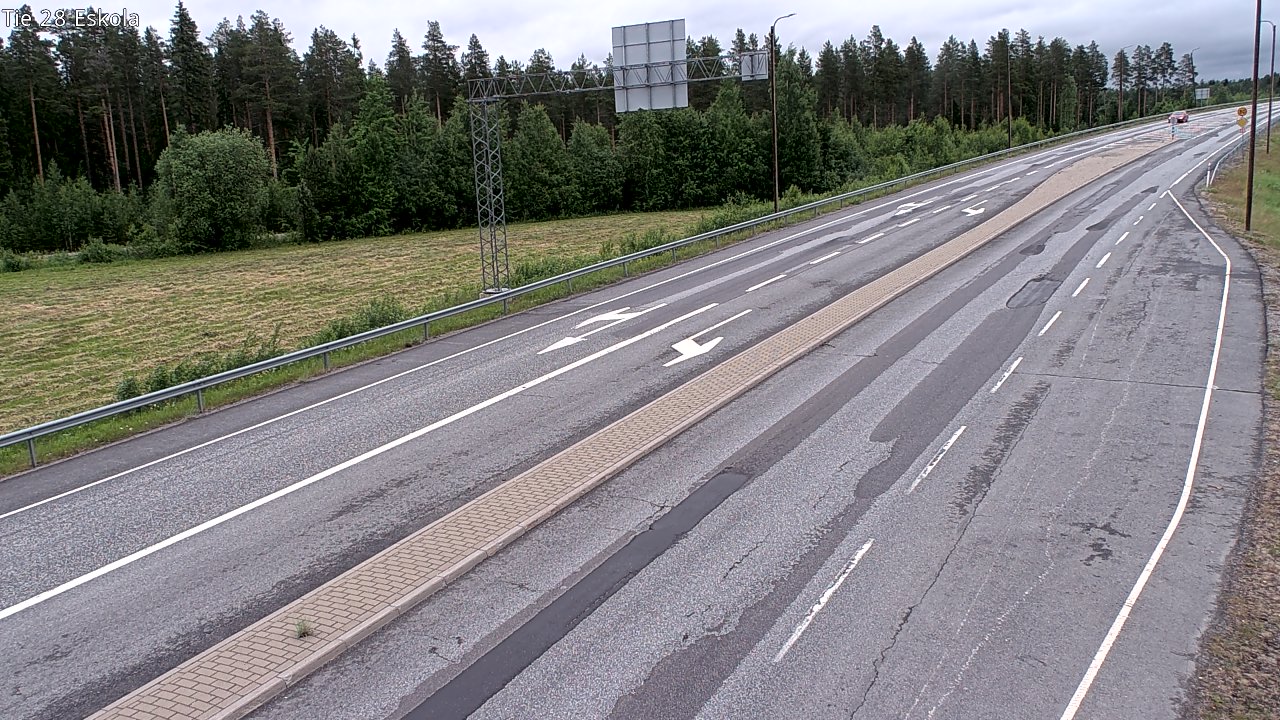 Weather Camera Image Väg 28 Eskola, Kannus, Keski-Pohjanmaa