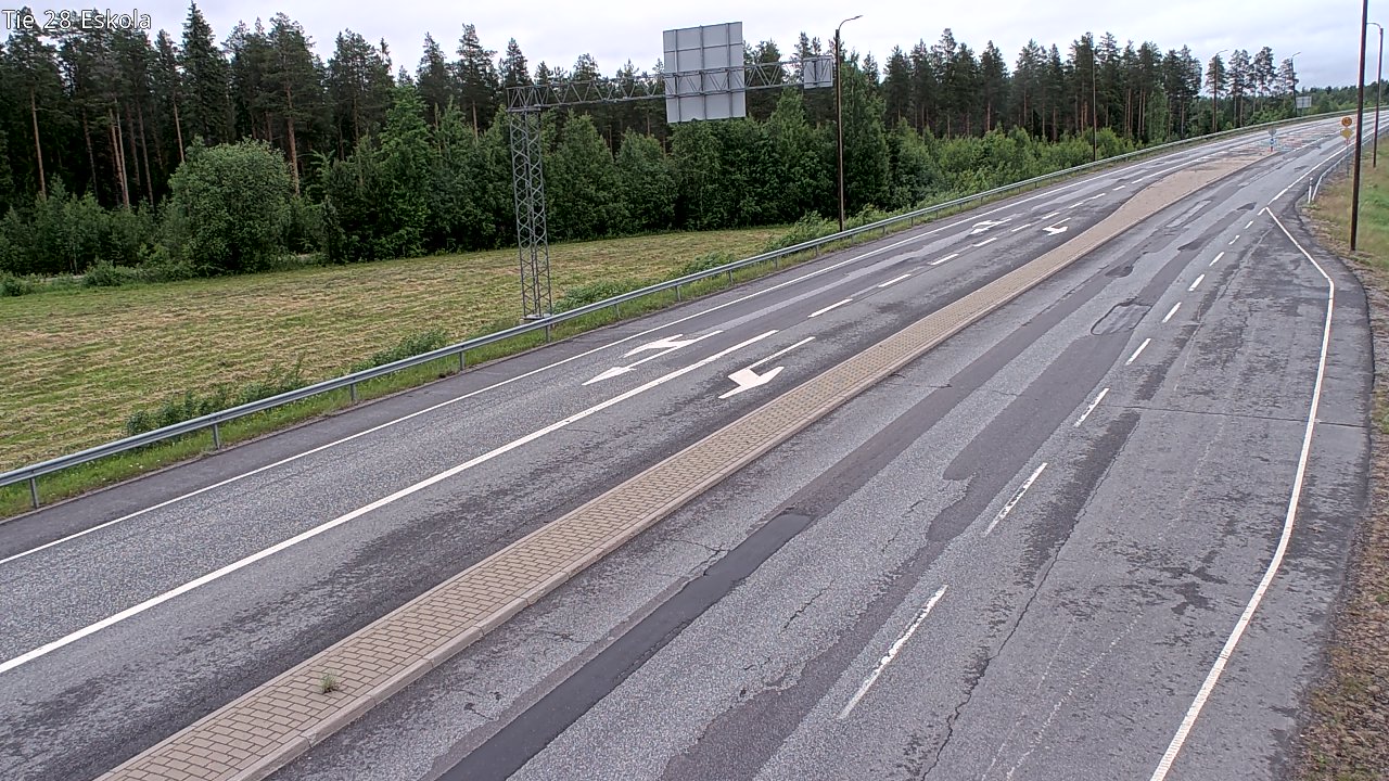 Weather Camera Image Väg 28 Eskola, Kannus, Keski-Pohjanmaa