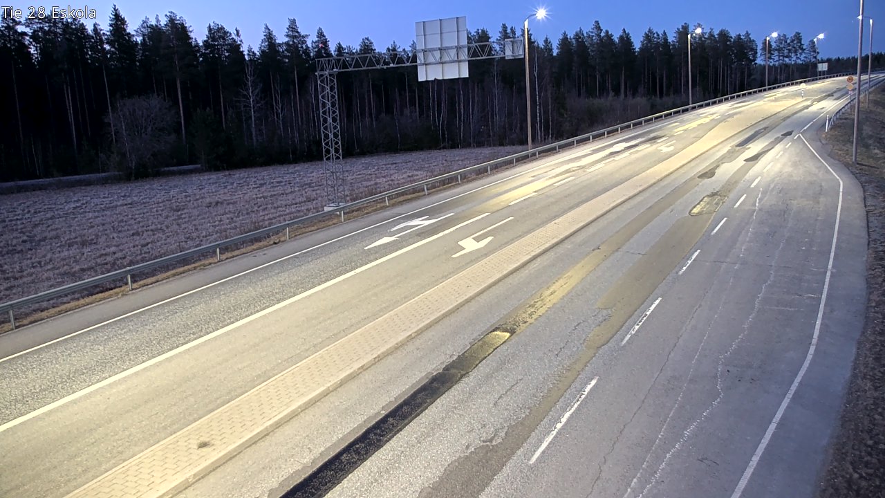 Weather Camera Image Väg 28 Eskola, Kannus, Keski-Pohjanmaa