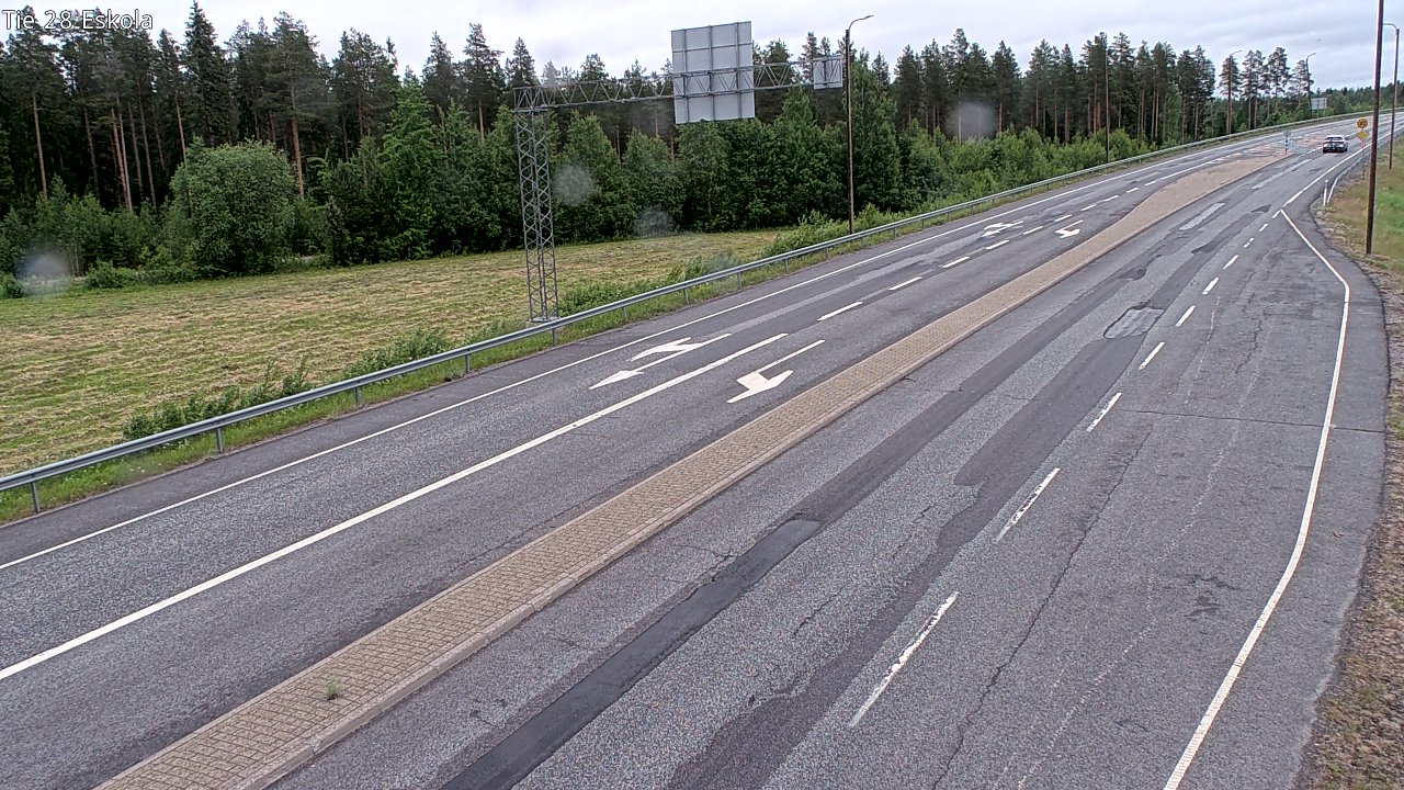 Weather Camera Image Väg 28 Eskola, Kannus, Keski-Pohjanmaa