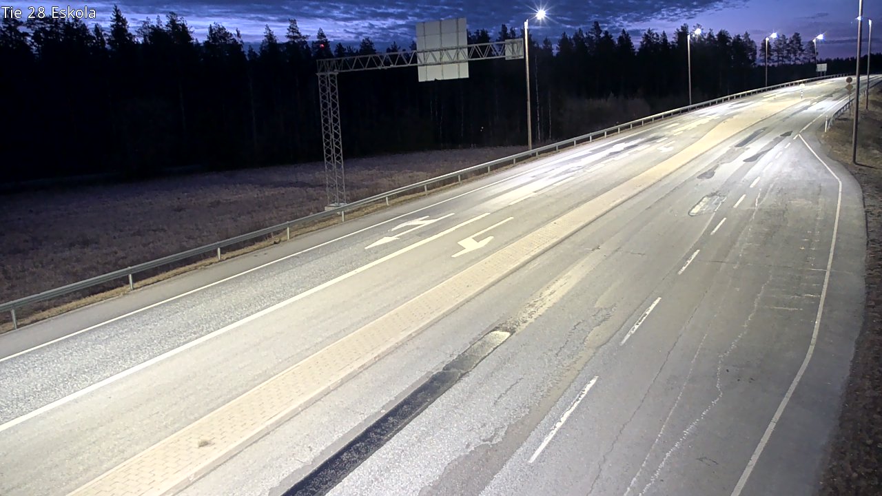 Weather Camera Image Road 28 Eskola, Kannus, Keski-Pohjanmaa