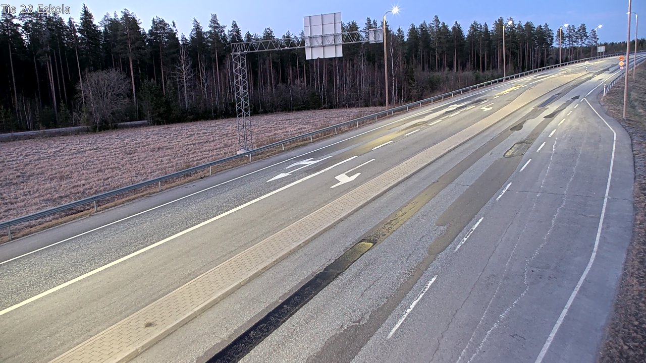 Weather Camera Image Väg 28 Eskola, Kannus, Keski-Pohjanmaa