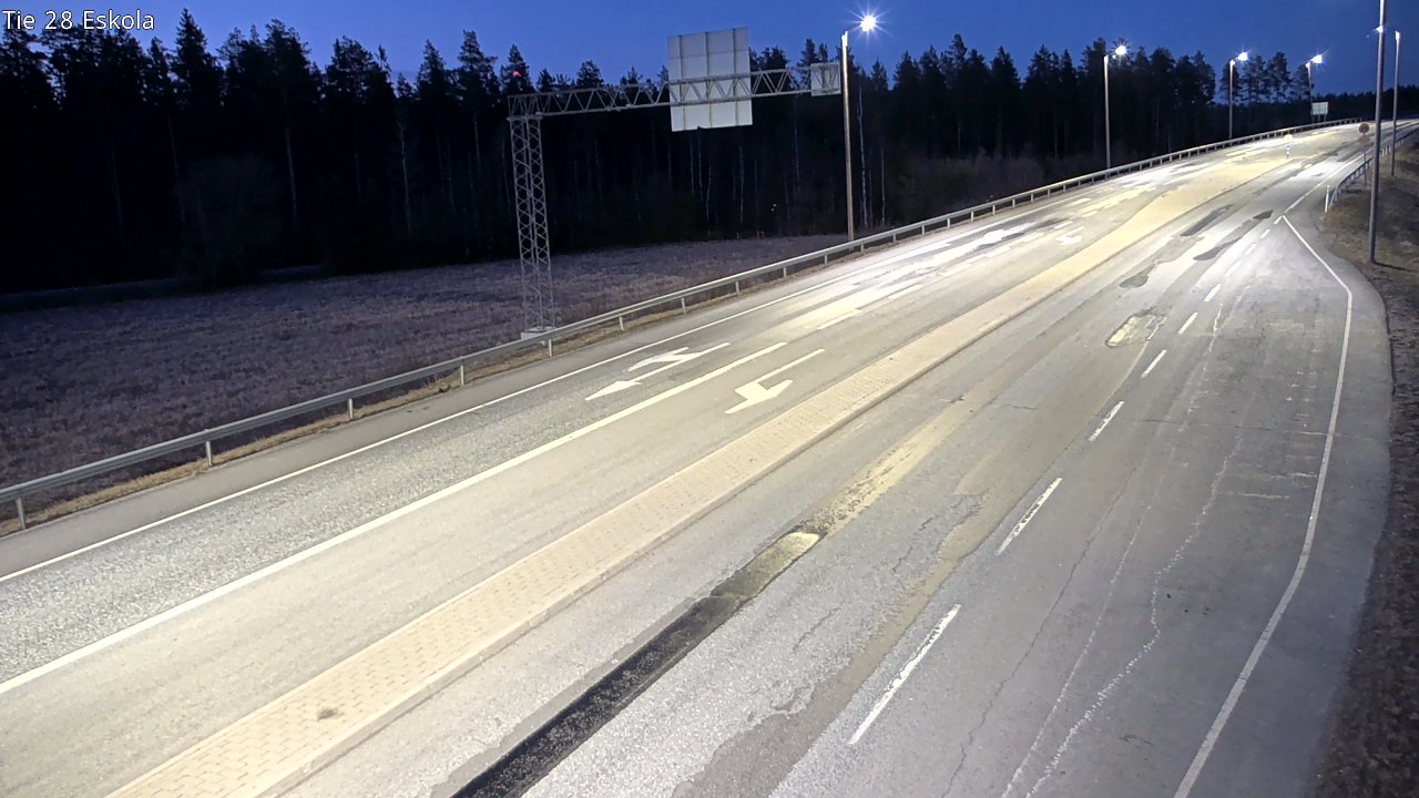 Weather Camera Image Väg 28 Eskola, Kannus, Keski-Pohjanmaa