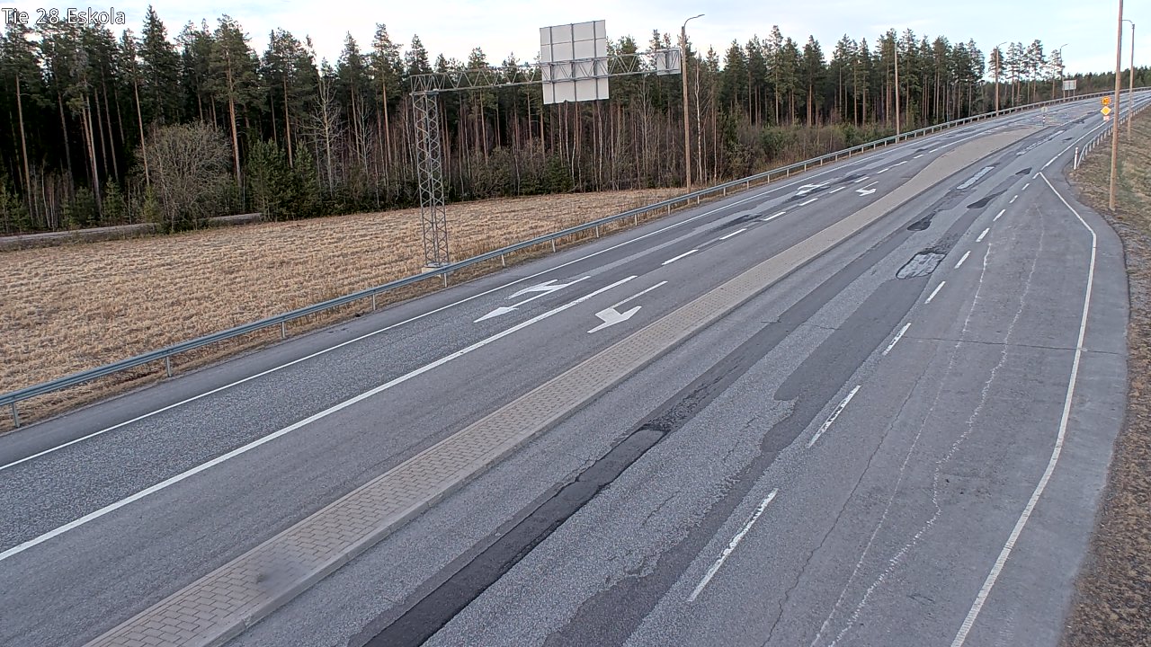 Weather Camera Image Väg 28 Eskola, Kannus, Keski-Pohjanmaa