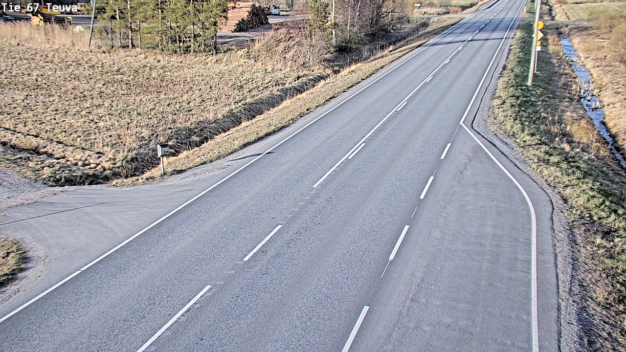 Weather Camera Image Väg 67 Östermark, Teuva, Etelä-Pohjanmaa