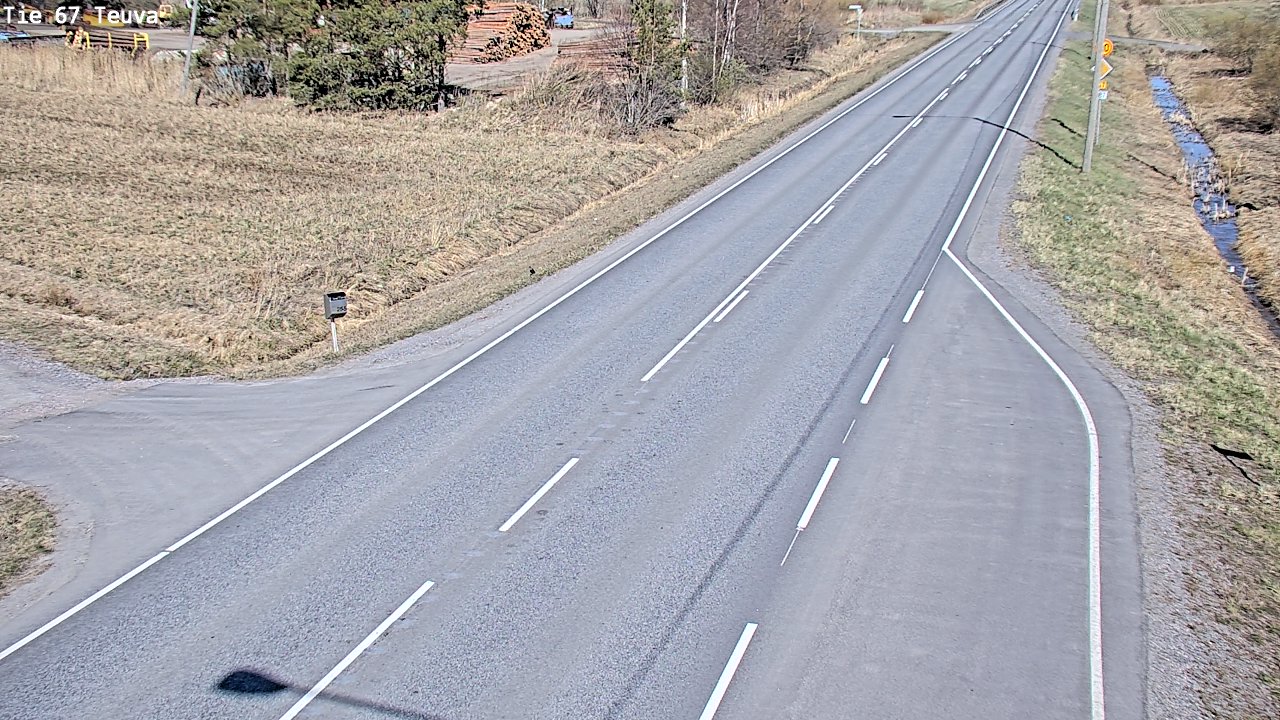 Weather Camera Image Väg 67 Östermark, Teuva, Etelä-Pohjanmaa