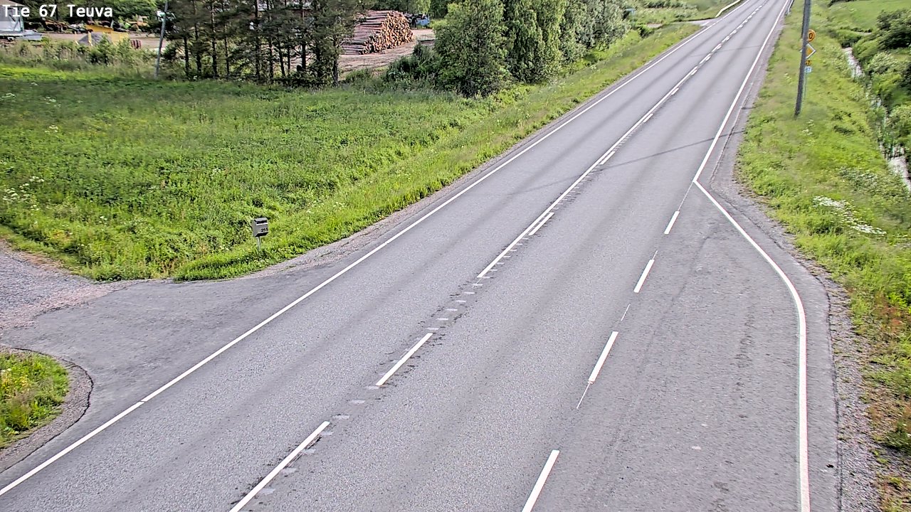 Weather Camera Image Väg 67 Östermark, Teuva, Etelä-Pohjanmaa